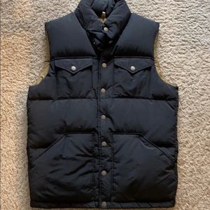 J Crew Black Puffer Vest